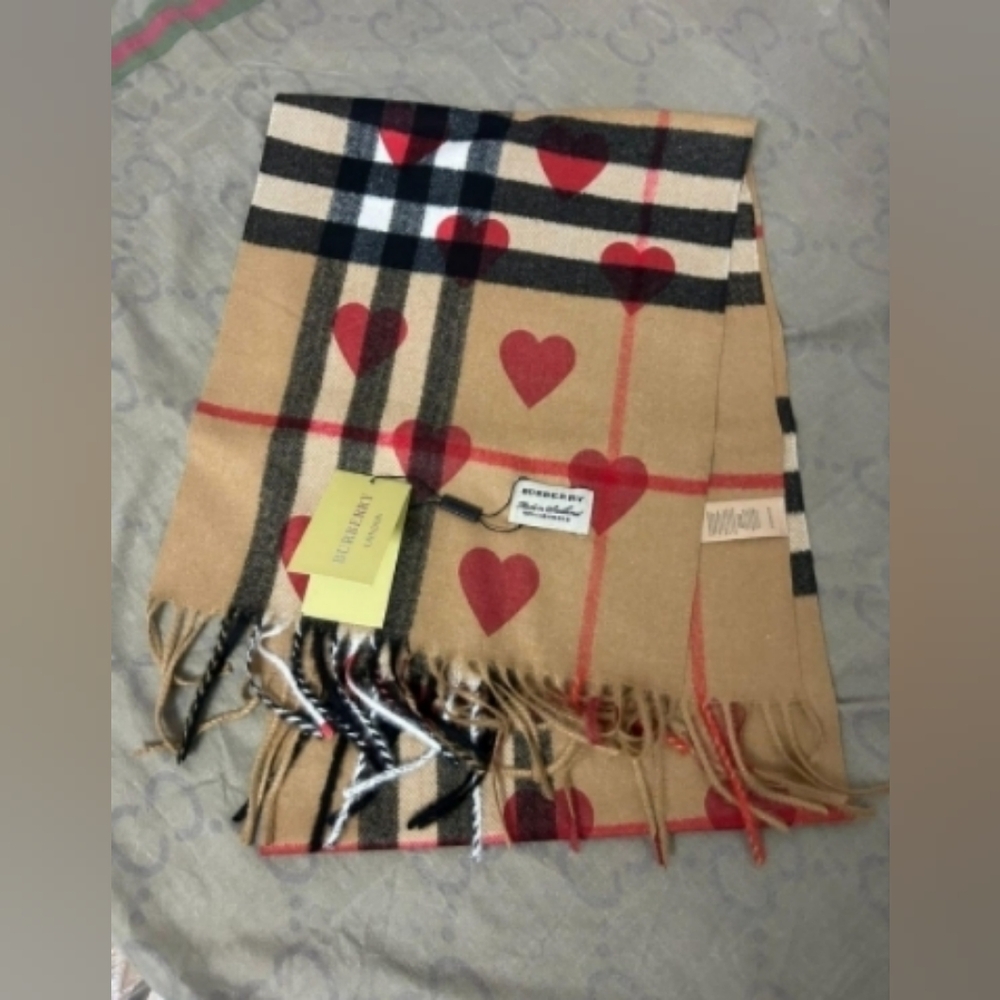 Unisex tan scarf - Picture 2 of 4